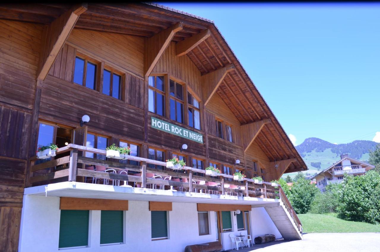 Hotel Roc Et Neige Château-d'Oex Exterior foto